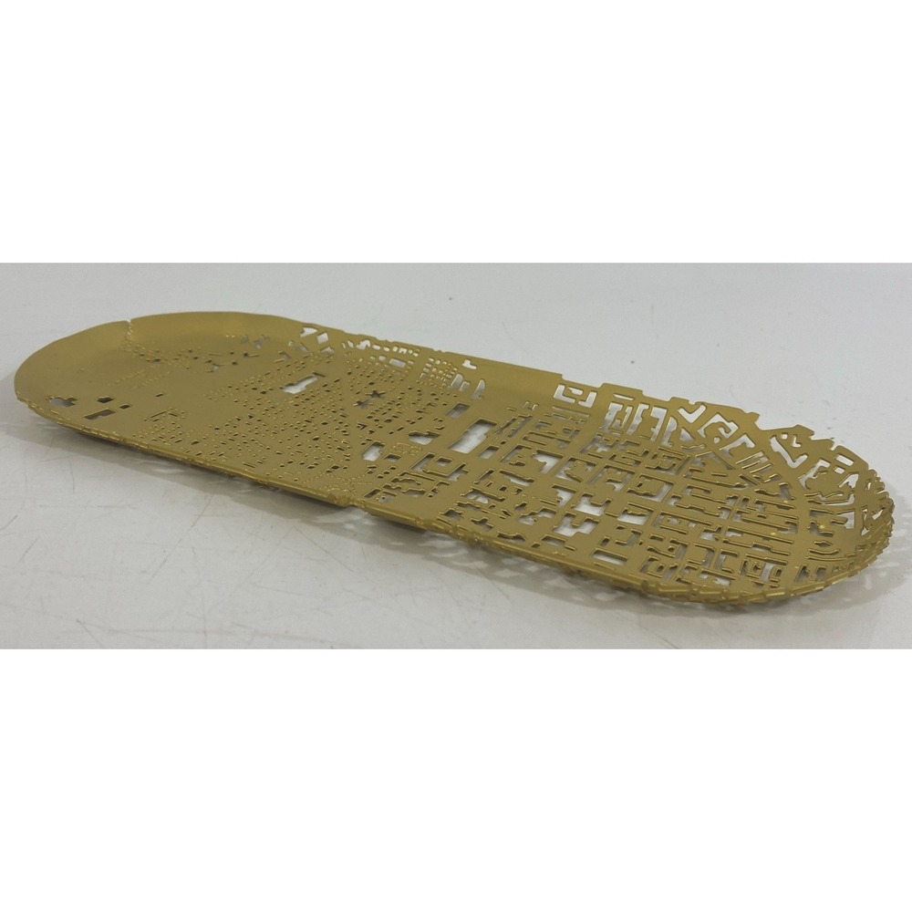 Fundamental Berlin Gold City‎ Pen Tray Modern Design Wiesbaden 7.5" x 3"